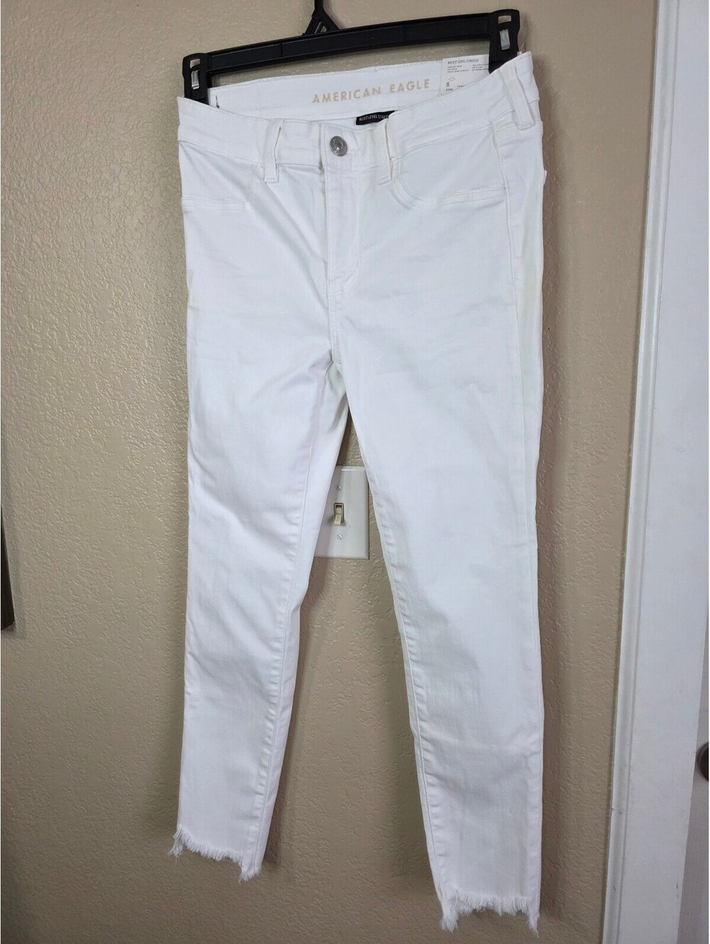 American Eagle NEX(T) Level Stretch White Jegging Crop Pants Size 8 29W NWT